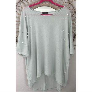 Mint tunic length shirt